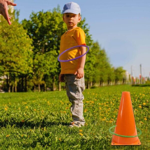 Circle Craft 26 Pcs Plastic Cones Ring Toss Combo Set